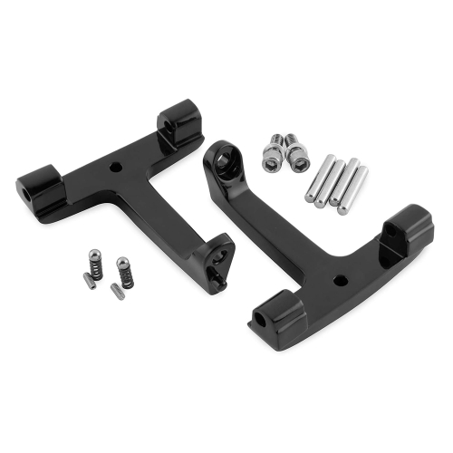 Bikers Choice - Bikers Choice Passenger Floorboard T-Brackets - Black - 16-221