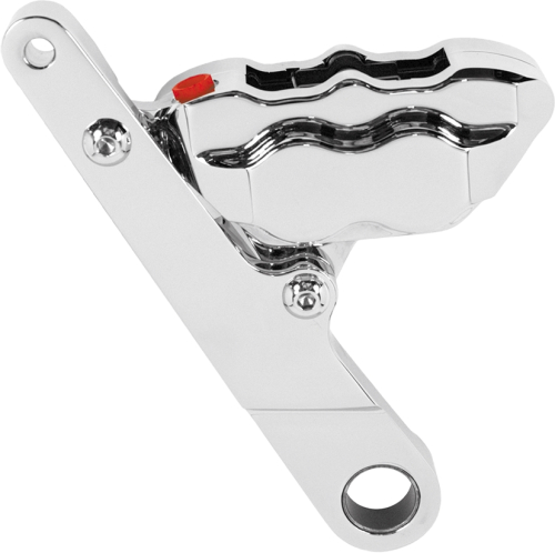 Hawg Halters Inc - Hawg Halters Inc 4 Piston Front Dual Brake Caliper Kit - Chrome - FKSRCC100