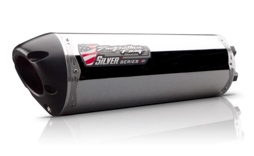 Two Brothers Racing - Two Brothers Racing M-2 Silver Series Slip-On - Aluminum - 005-3210406V-S