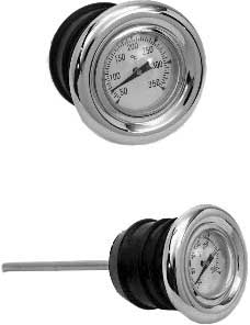 HardDrive - HardDrive White Face Oil Dipstick with Temp Gauge - 122055