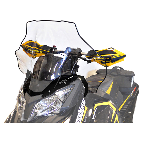 Powermadd - Powermadd Cobra Windshield - Tall - 19in. - Clear with Black Fade - 13540