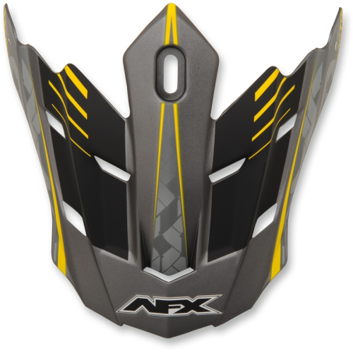 AFX - AFX Peak for FX-17/Y Helmets (2016 Models) - Factor Frost Gray/Hi-Vis Yellow - 01320935