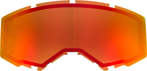 Fly Racing - Fly Racing 2019 Non-Vented Dual Lens - Red Mirror/ Brown - FLB-017