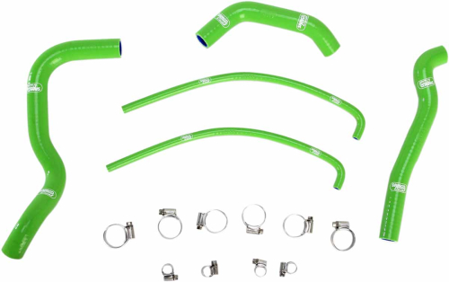 Moose Racing - Moose Racing Radiator Hose/Clamp Kit - Green - 1902-0973