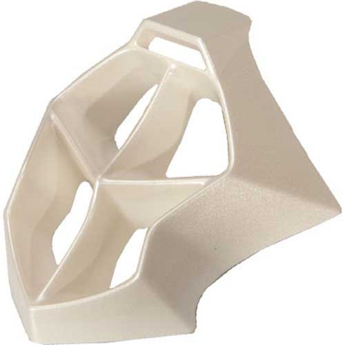 Fly Racing - Fly Racing Mouthpiece for Formula Scramble & Plaid Helmets - Pearl White - MOUTHPIECE WHT W/SCR