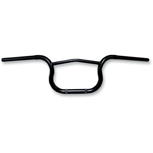 Nash Motorcycle Company - Nash Motorcycle Company Punchy Bars Handlebar - 8in End Rise - 1in Dia. x 33in W - 11in Center Width - 5in Pullback - Bk - PBIBDK