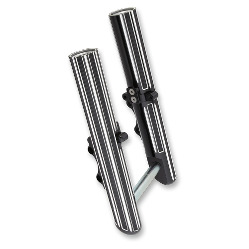 Arlen Ness - Arlen Ness Hot Legs Dual Disc Fork Leg Set - 10-Gauge - Black - 40-519