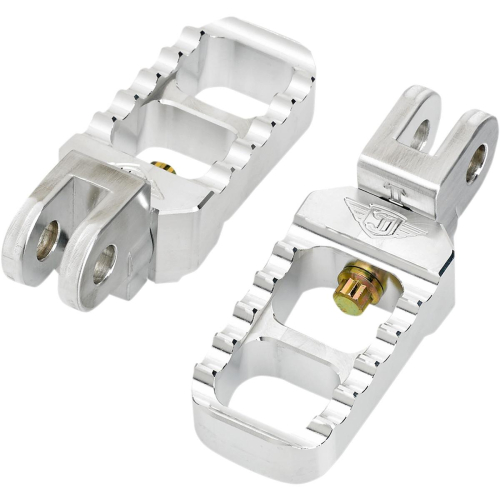 Joker Machine - Joker Machine Stubby Serrated Footpegs - Raw Aluminum - 086424