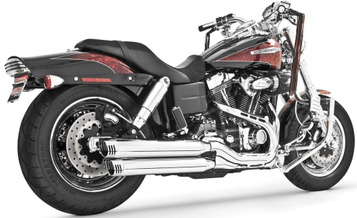 Freedom Performance - Freedom Performance 3 1/4in. Racing Slip-Ons - Chrome/Chrome Tips - HD00316