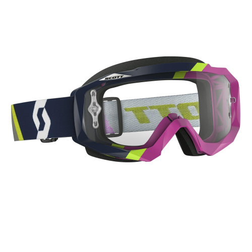 Scott USA - Scott USA Hustle Goggles - 240587-4982113 - Asymmetric Dark Pink / Clear Chrome Works Lens - OSFM