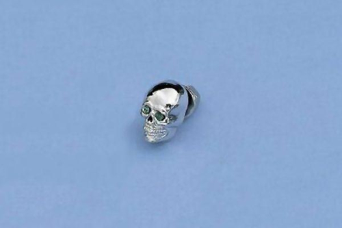 Drag Specialties - Drag Specialties Skull Krometts - Green Eyes - 74401G-HC3