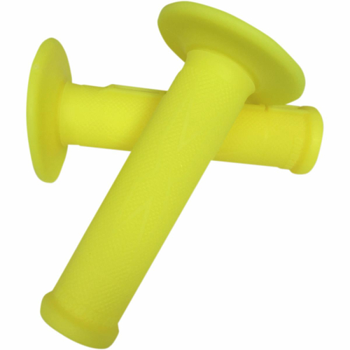 EKS Brand - EKS Brand Half Waffle Grips - Fluorescent Yellow - 06720130