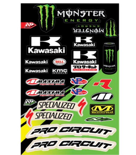 N-Style - N-Style Universal Sticker Kit - Pro Circuit Style 1 - N30-1053