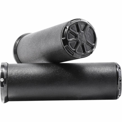 LA Choppers - LA Choppers Fusion Grips - Decadent Black Powdercoat - LA-F400-00B
