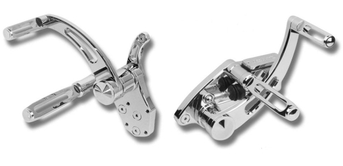 Accutronix - Accutronix Forward Controls - Slotted - Chrome - FC102-SSC