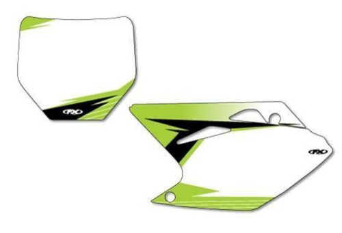 Factory Effex - Factory Effex Graphic Number Plate Backgrounds - White - 22-64140