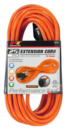 Performance Tools - Performance Tools 16GA Extension Cord - 25ft. - W2270