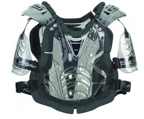 Polisport - Polisport XP2 Chest Protector - 8000300001 - Black/Chrome - OSFM