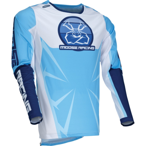 Moose Racing - Moose Racing Agroid Jersey - 2910-8131 - Blue/White - Small