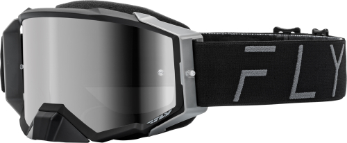 Fly Racing - Fly Racing Zone Pro Goggles - 37-51908 - Black/Gray/Black Mirror Smoke Lens - OSFA