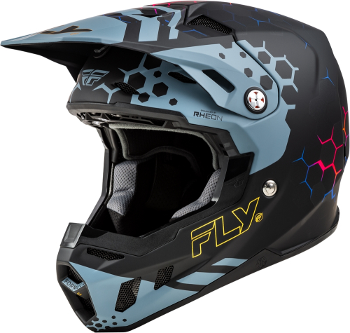 Fly Racing - Fly Racing Formula CC Tektonic Helmet - 73-4333M - Matte Black/Slate/Blue - Medium