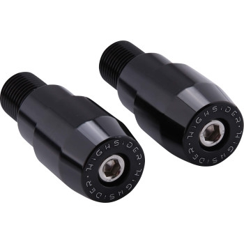 Highsider - Highsider Handlebar End Weights - Black - 161-046