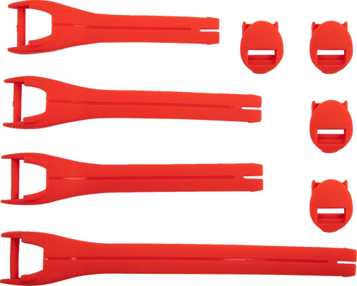 Moose Racing - Moose Racing Qualifier Boot Strap Kit - Red - 10-15 - 3430-1018