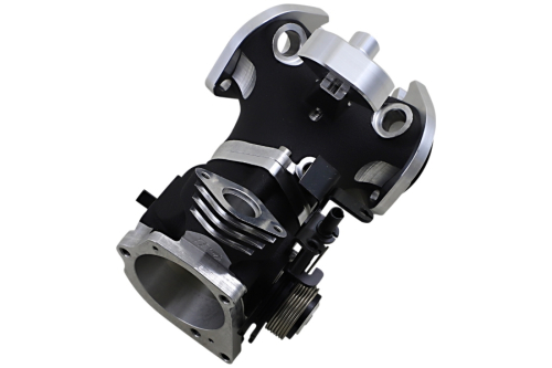 Horsepower - Horsepower Big Bore 55mm Throttle Body - 1.66in. Intake Runner - Black Finish - HPI-55D1-16B