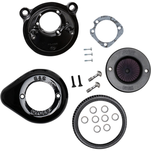 S&S Cycle - S&S Cycle Air Stinger Stealth Air Cleaner Kit - Gloss Black - 170-0726