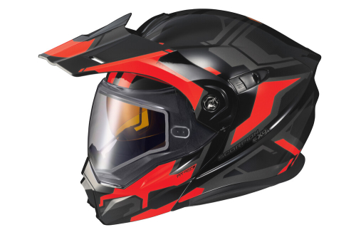 Scorpion - Scorpion EXO-AT950 Snow Ellwood Helmet with Dual Pane Lens Shield - 95-1747-SD - Red - 2XL