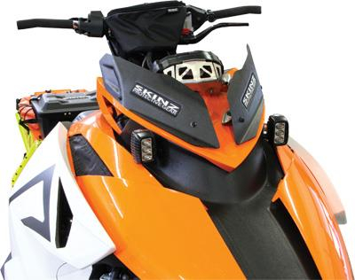 Skinz Protective Gear - Skinz Protective Gear Windshield Flips - Flat Black - ACPCWF100-FBK