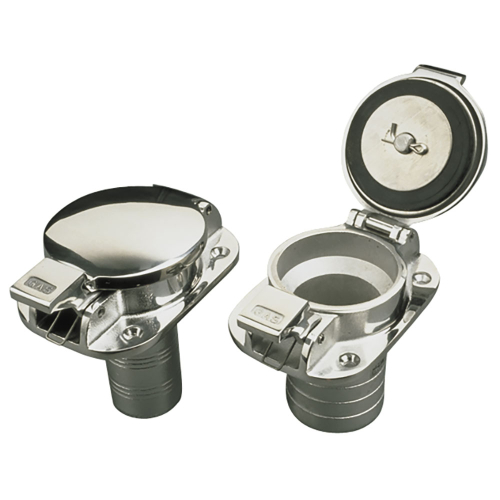 Sea-Dog - Sea-Dog Stainless Steel Flip Top Deck Fill - Gas - 2" Hose