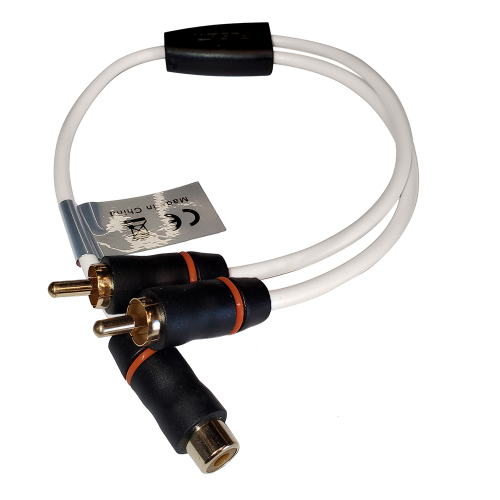 FUSION - FUSION Standard RCA Cable Splitter - 1 Female to 2 Male - 1'