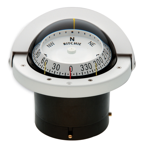 Ritchie - Ritchie FNW-203 Navigator Compass - Flush Mount - White