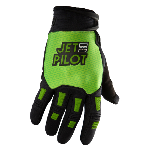 Jetpilot - Jetpilot Hold Fast Full Gloves - JP22300BLKLIMM - Black/Lime - Medium