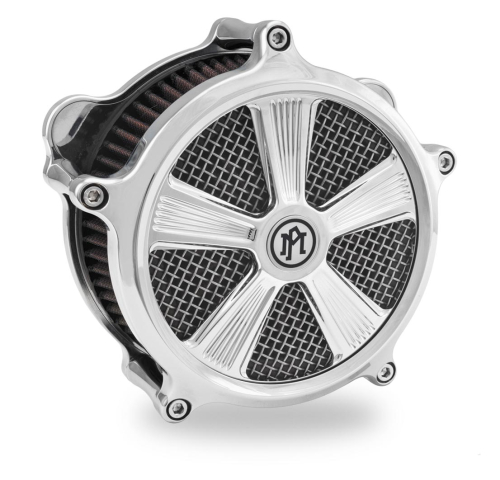 Performance Machine - Performance Machine Shock Universal Super Gas Air Cleaner Faceplate - Chrome - 0206-2010SHO-CH