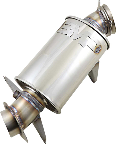 BikeMan Performance - BikeMan Performance Full Velocity Muffler - Bare Stainless - 02-229-SS