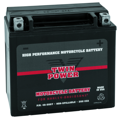 Twin Power - Twin Power High Performance Factory Activated AGM Battery - TPWM7RH4L