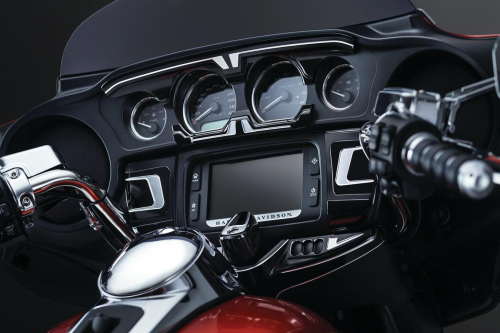 Kuryakyn - Kuryakyn Bahn Lower Gauge Accent - Tuxedo - 6944