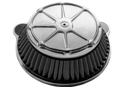 LA Choppers - LA Choppers Fusion Air Cleaner - Artistic Chrome - LA-F200-01