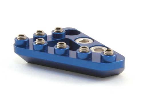 Hammerhead Designs - Hammerhead Designs Small Aluminum Rear Brake Lever Tip - Blue - 02-0000-21-20