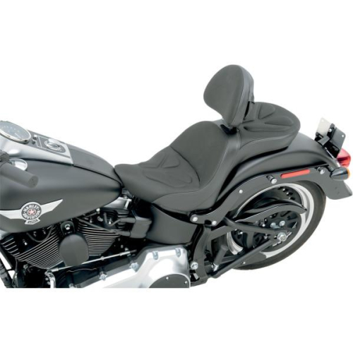Saddlemen - Saddlemen Explorer G-Tech Seat - Memory Foam and Fabric with Driver Backrest - 806-12-03011