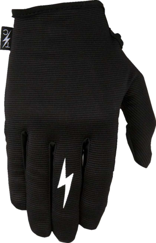 Thrashin Supply Company - Thrashin Supply Company Stealth Leather Palm Gloves - SLG-01-009 - Black - Medium