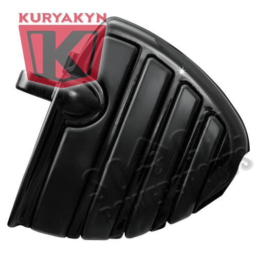 Kuryakyn - Kuryakyn ISO-Wing Mini Floorboards with Male Mounts - Gloss Black - 7563