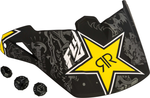 Fly Racing - Fly Racing Visor for Elite Guild Helmets - Rockstar - F73-3286