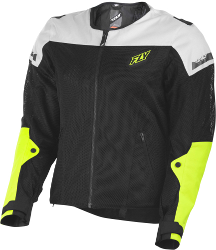 Fly Racing - Fly Racing Flux Air Mesh Jacket - #6179 477-4075~2 - Black/Hi-Vis - Small