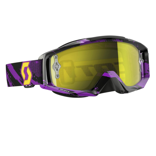Scott USA - Scott USA Tyrant Goggles - 240585-4977113 - Zebra Purple/Yellow / Clear Lens - OSFM