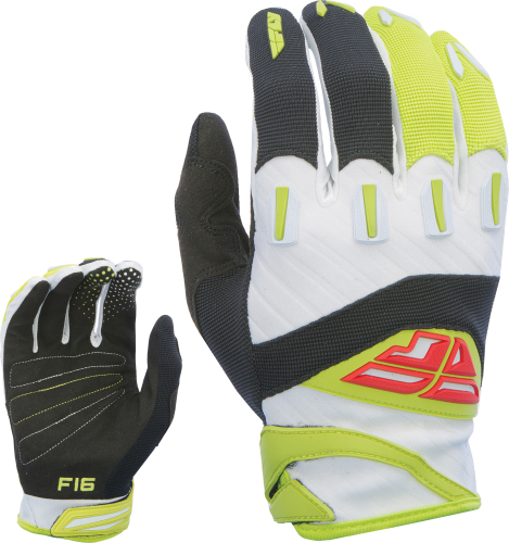 Fly Racing - Fly Racing F-16 Gloves (2017) - 370-91507 - Black/Lime - 7