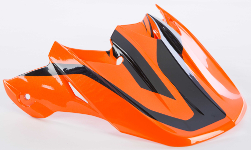 Fly Racing - Fly Racing Visor for F2-Carbon Pure Cold Weather Helmets - Hi-Viz Orange/Black - 73-4657