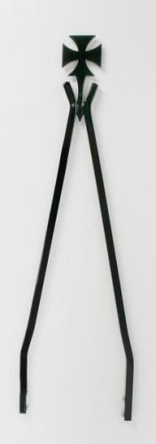 Cycle Visions - Cycle Visions Sissy Bar Stick - 30in Crosstude Style - Black - 8 3/4in W - CV-8005B